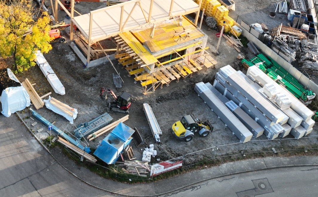Baufortschritt am neuen MAM-Standort in Sulzdorf am 15. Oktober 2026